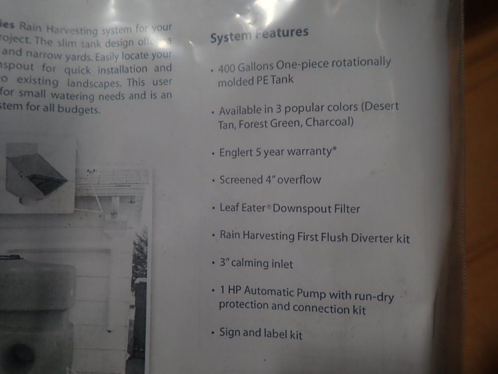 Englert Rain Harvesting System