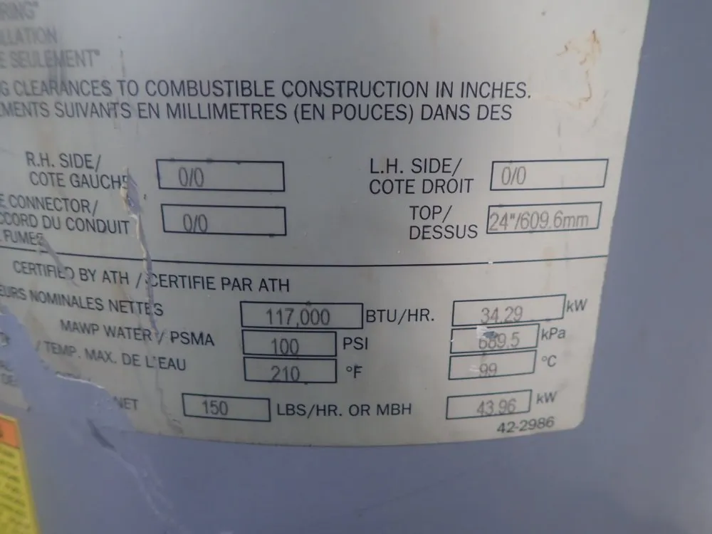 Hydrotherm Natural Gas Boiler