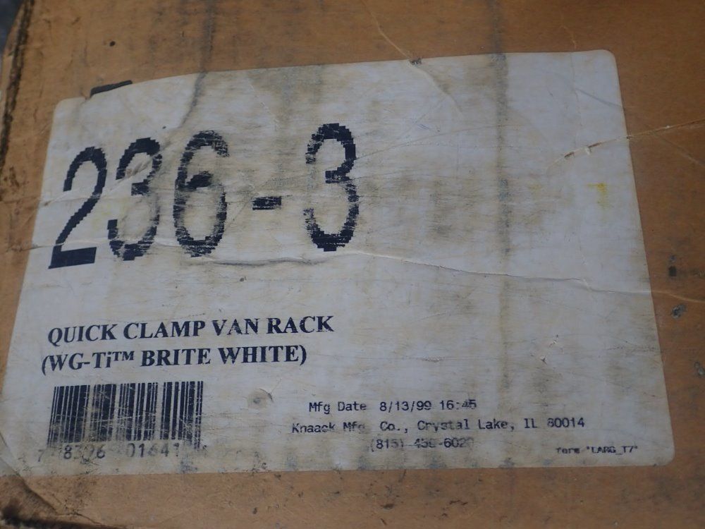 Kmaack/weather Guard Quick Clamp Van Rack