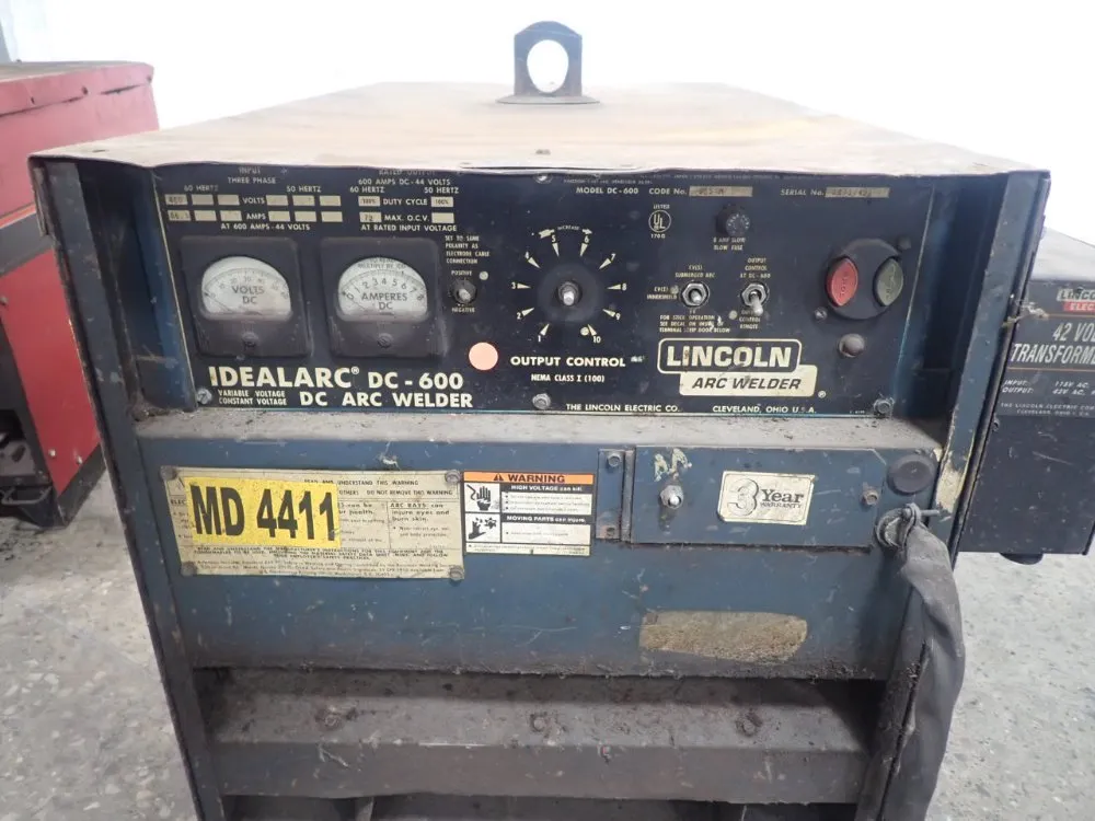 Lincoln Electric 600 Amp Ideal Arc Dc-600 Welder - Ideal Arc Dc-600