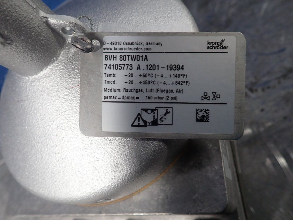 Krom Schroder Actuated Butterfly Valve