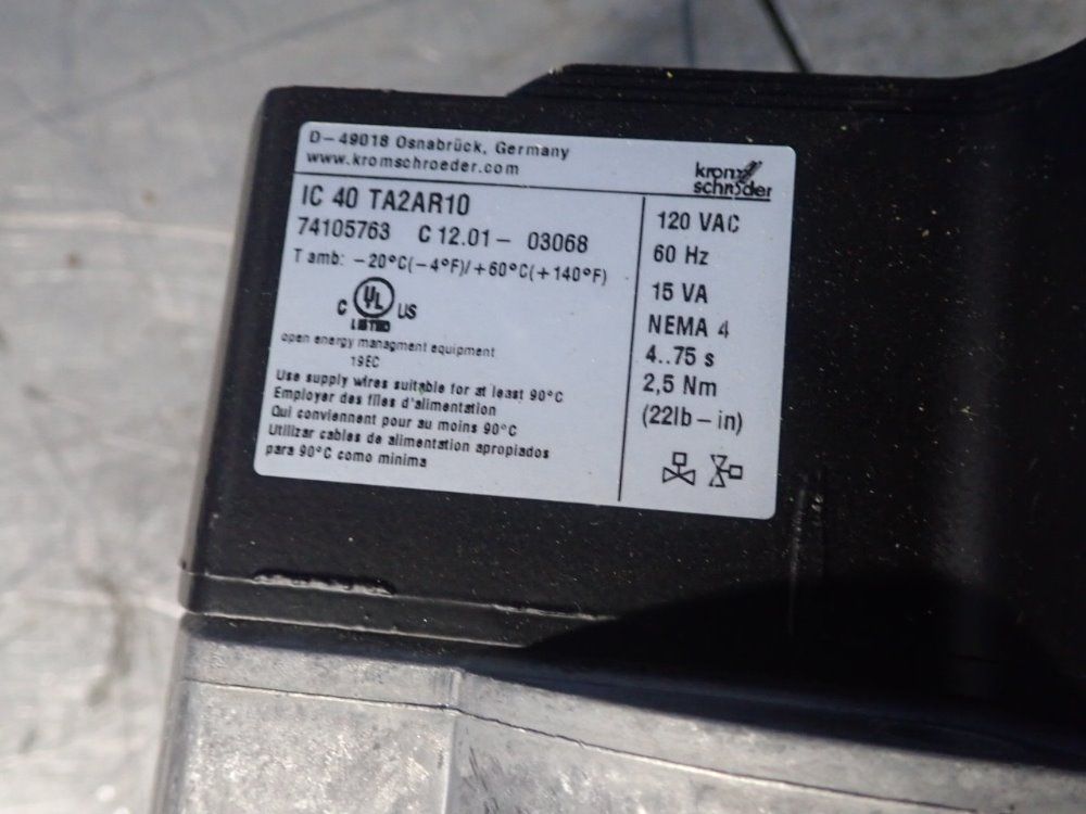 Krom Schroder Actuated Butterfly Valve