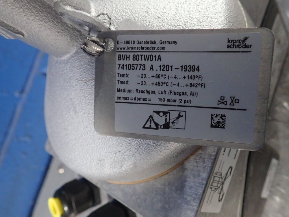 Krom Schroder Actuated Butterfly Valve