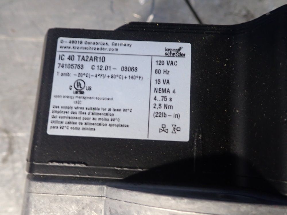 Krom Schroder Actuated Butterfly Valve