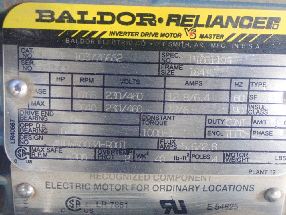 Delroyd/baldor/reliance Gear Drive