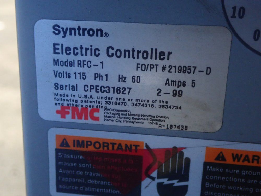 Fms/syntron Elevator Hopper