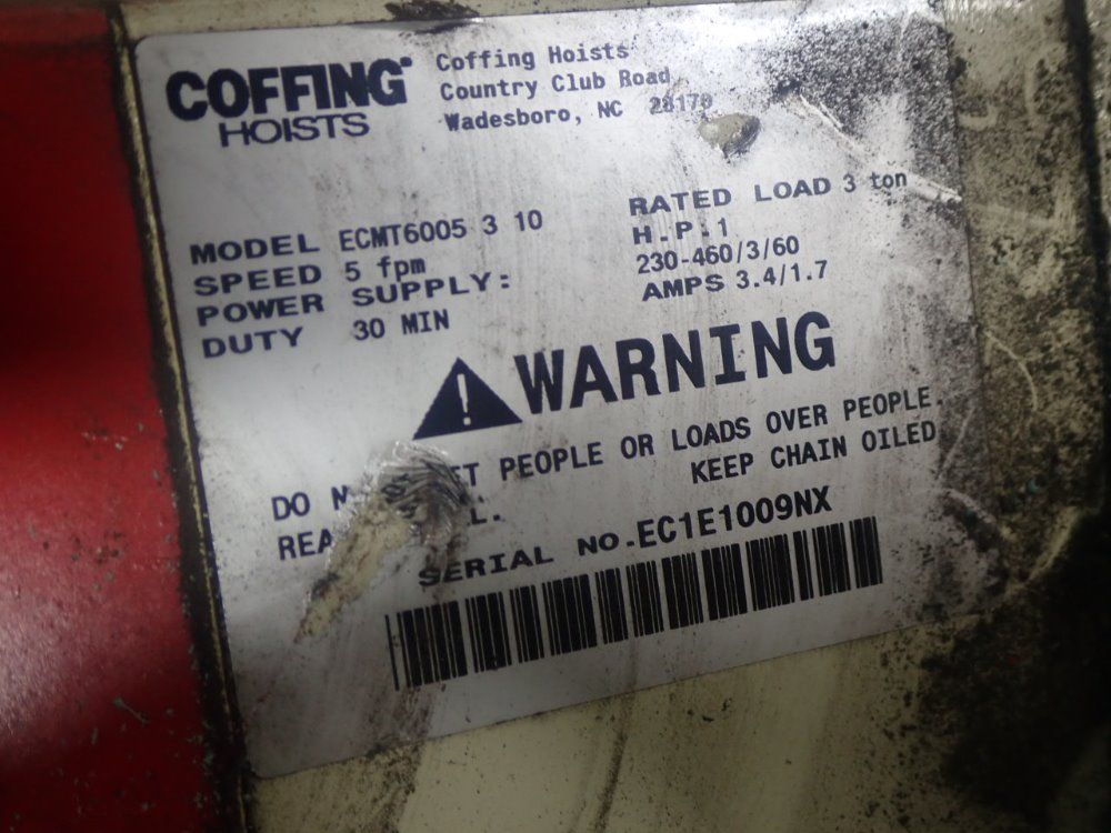 Coffing Electric Hoist