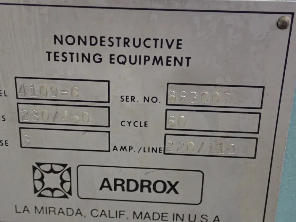 Ardrox/magne-tech Magnetic Particle Inspection Machine