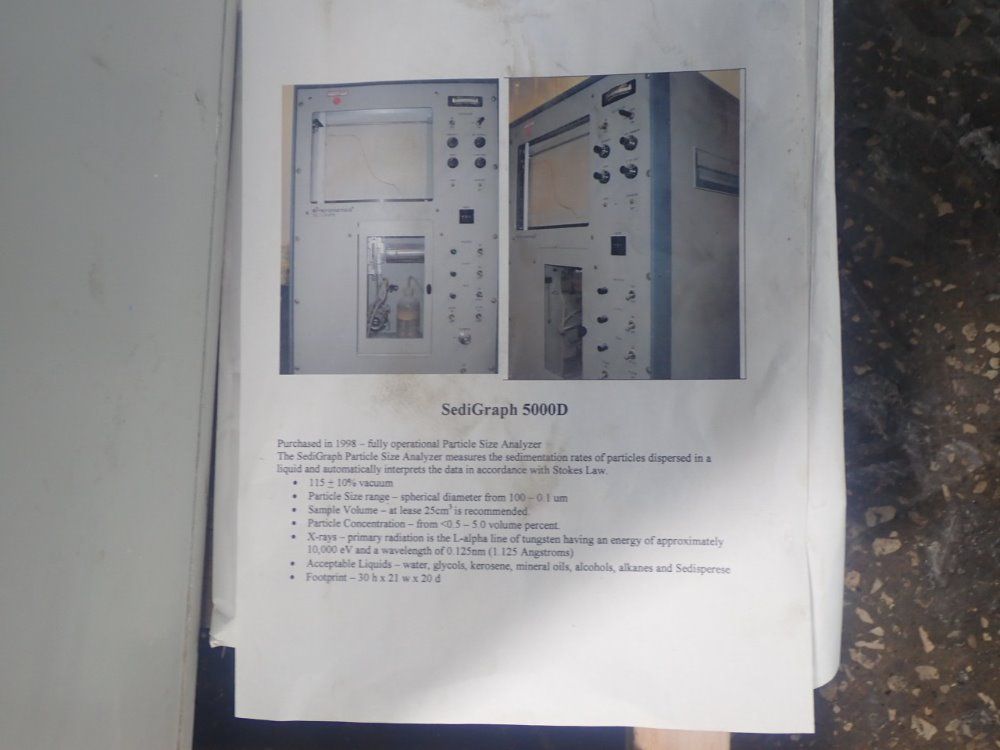 Micromeritics Sedigraph