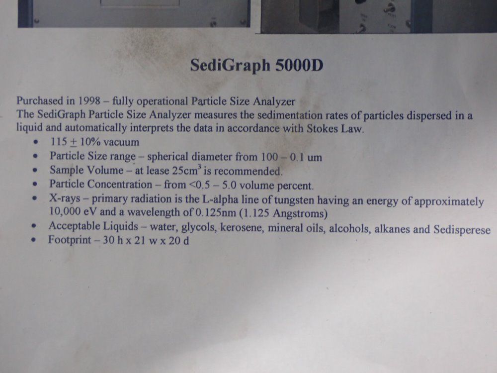 Micromeritics Sedigraph