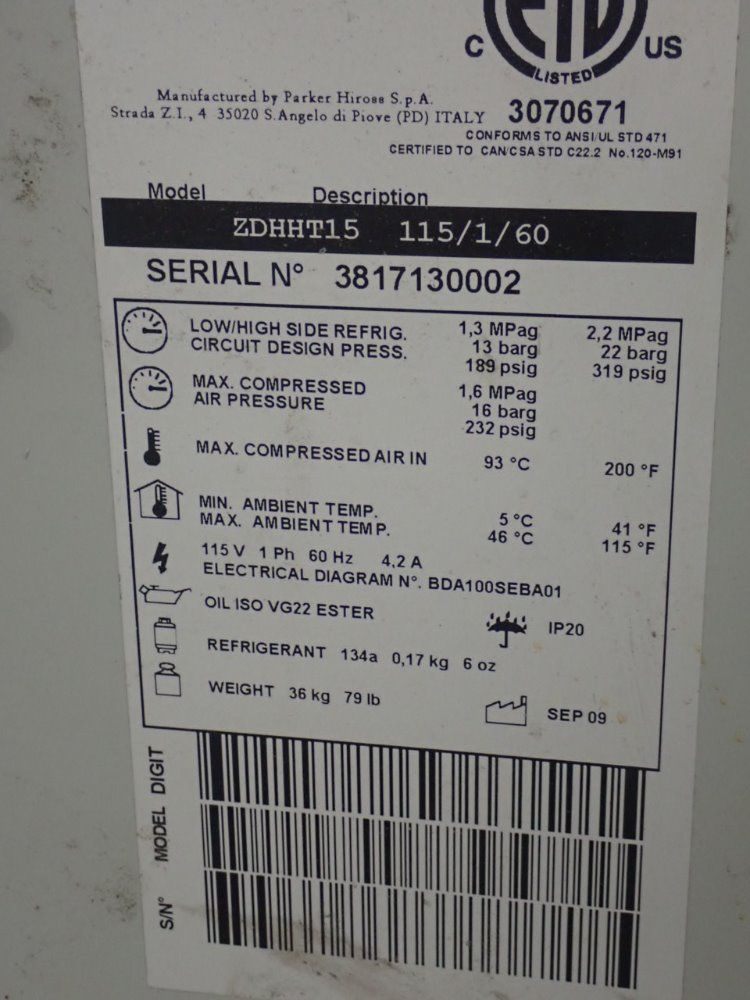 Parker Hirose Air Dryer