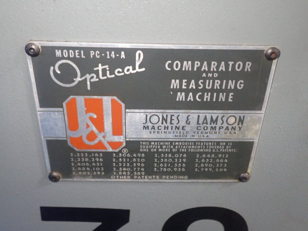 Jones & Lamson Optical Comparator