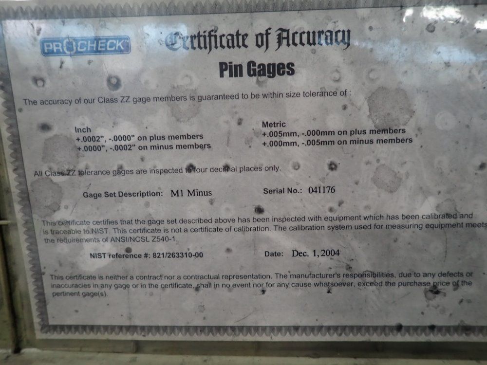 Pro Check Pin Gage Set