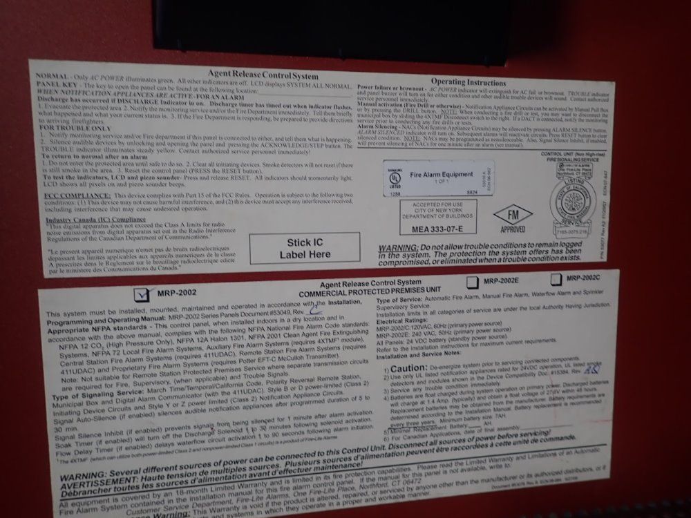 Fire-lite Fire Alarm Control Panel