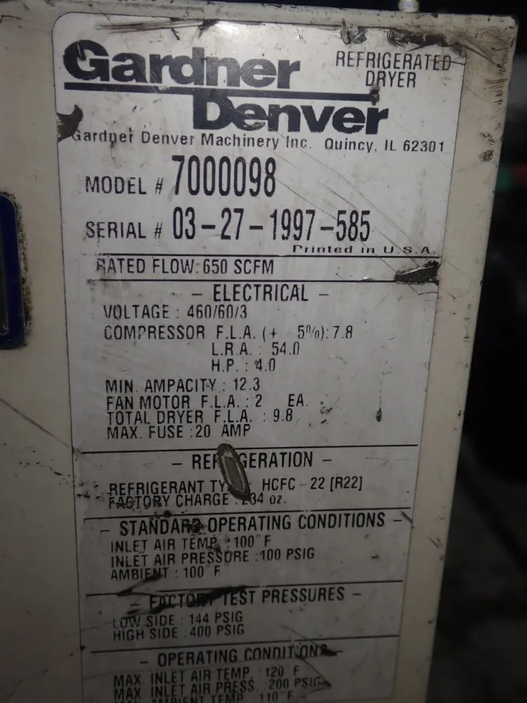 Gardner Denver Air Dryer