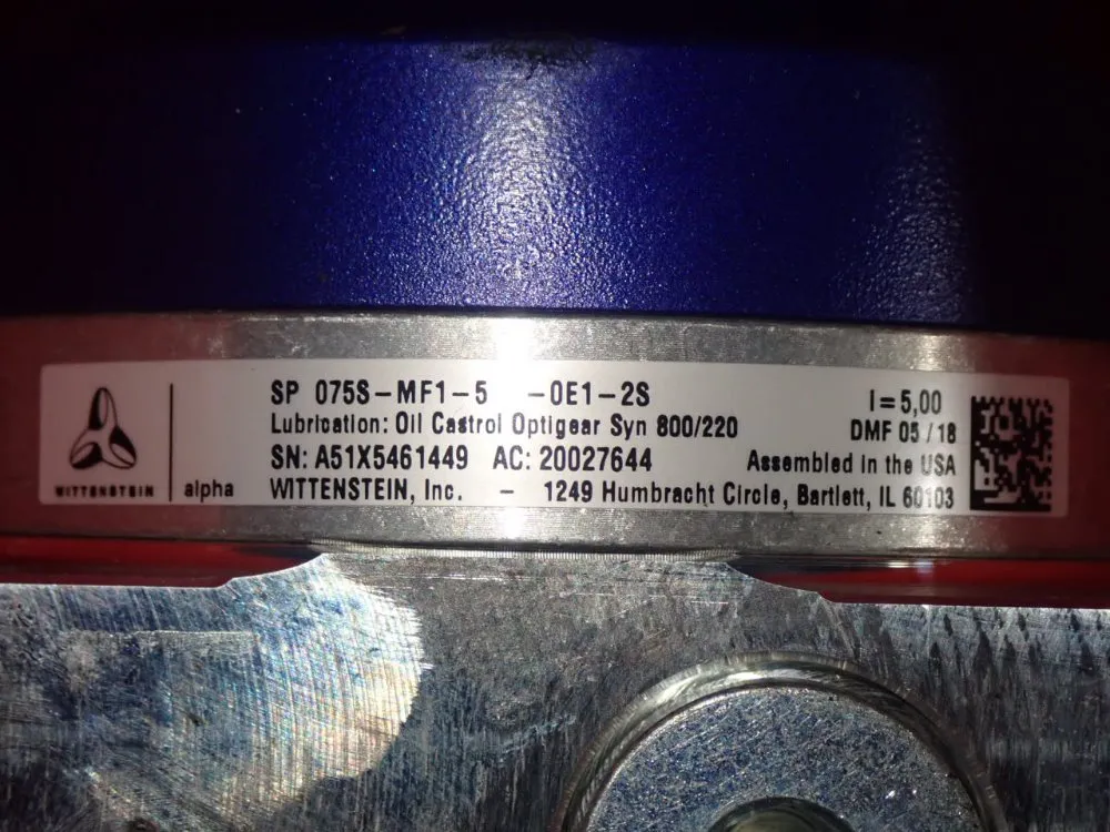 Wittenstein Gear Reducer