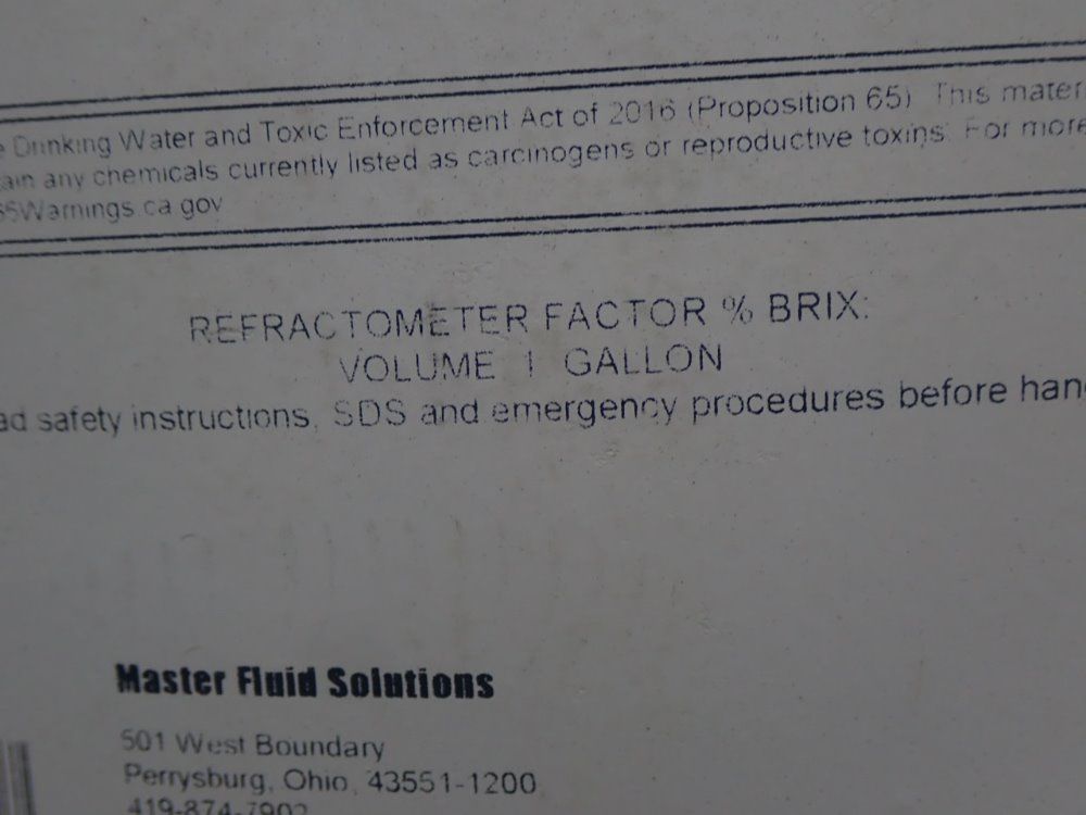 Master Fluid Tapping Fluid