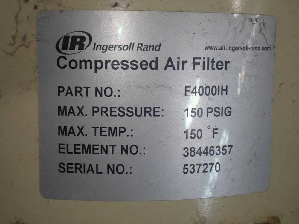 Ingersoll Rand Compressed Air Filter
