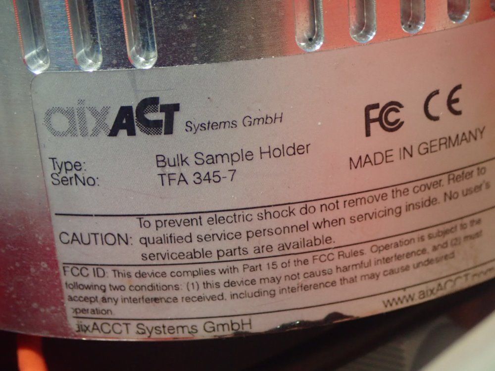 Aix Act Bulk Sample Holder