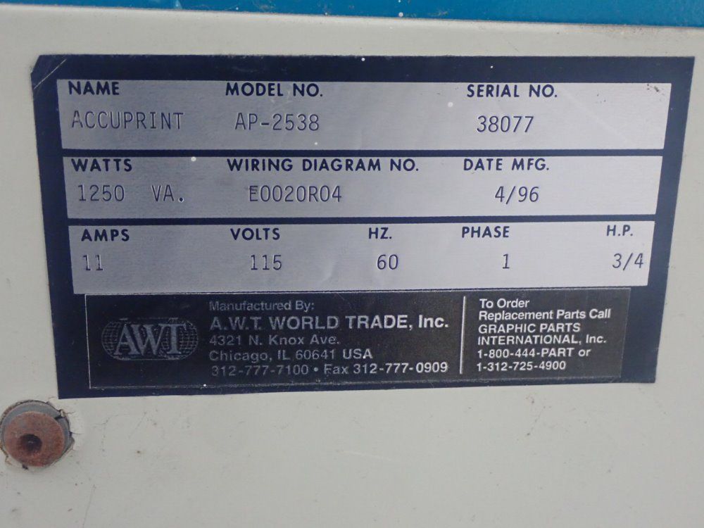 Awt World Trade Bag Printer