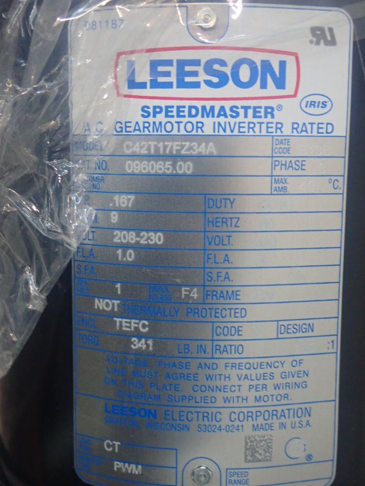 Leeson Gear Motor