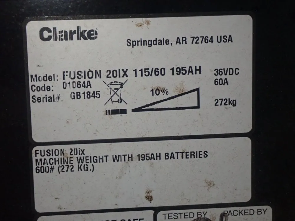 Clarke Floor Scrubber