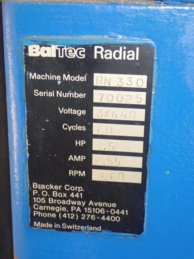 Baltec/bracker Orbital Riveter