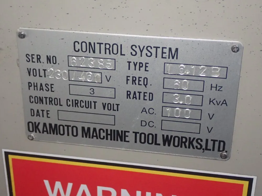 Okamoto L6.12b Surface Grinder - L6.12b