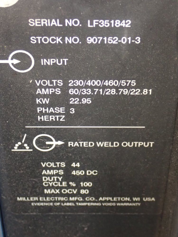 Miller 450a Axcess 450 Welder - Axcess 450