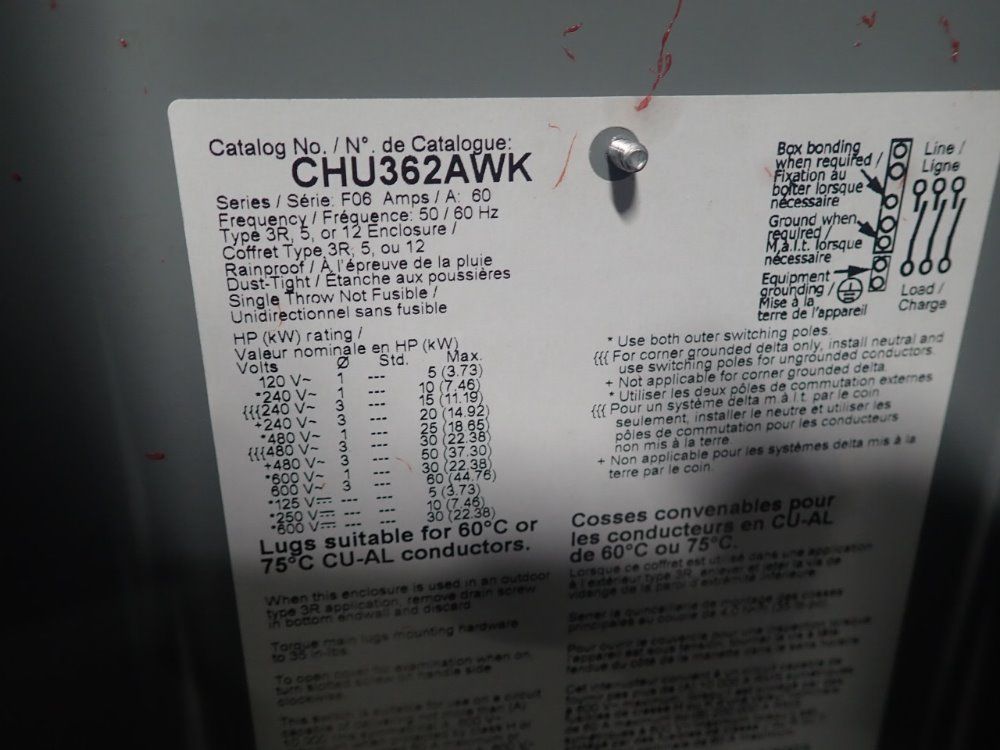 Square D Fusible Disconnect/shut Off