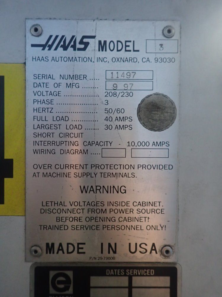 Haas 18" X 48" Vf-3 Cnc Vmc - Vf-3
