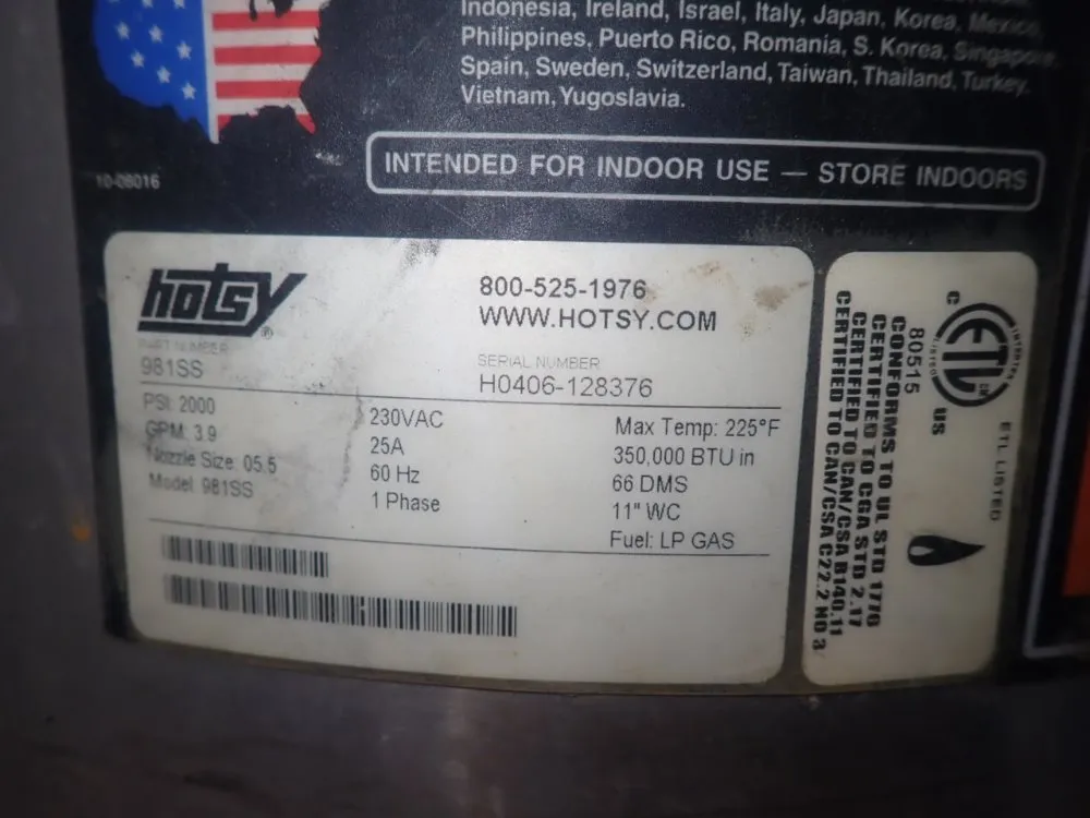 Hotsy Pressure Washer