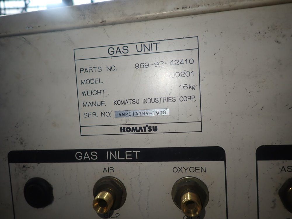 Komatsu 60" X 120" 120a Kpg9120a Cnc Plasma Cutter - Kpg9120a