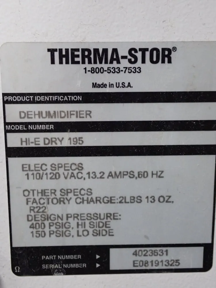 Therma-stor Dehumidifier