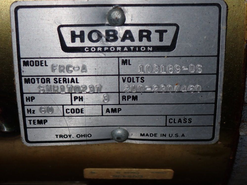 Hobart Commercial Dishwasher