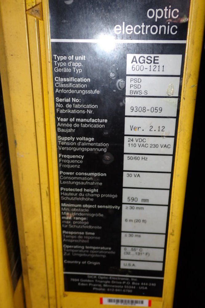 Sick Safety Light Curtains