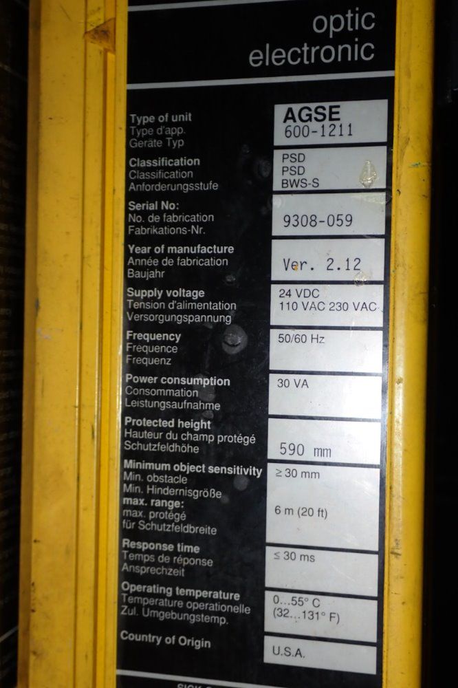 Sick Safety Light Curtains