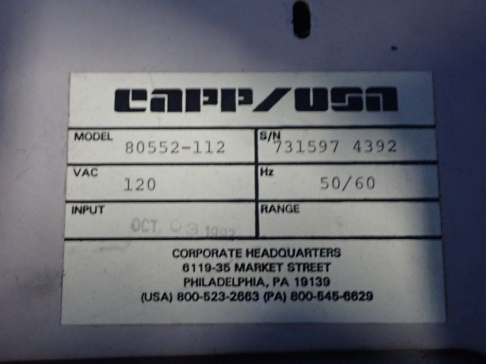 Capp-usa Electr-o-volt - 80552-112