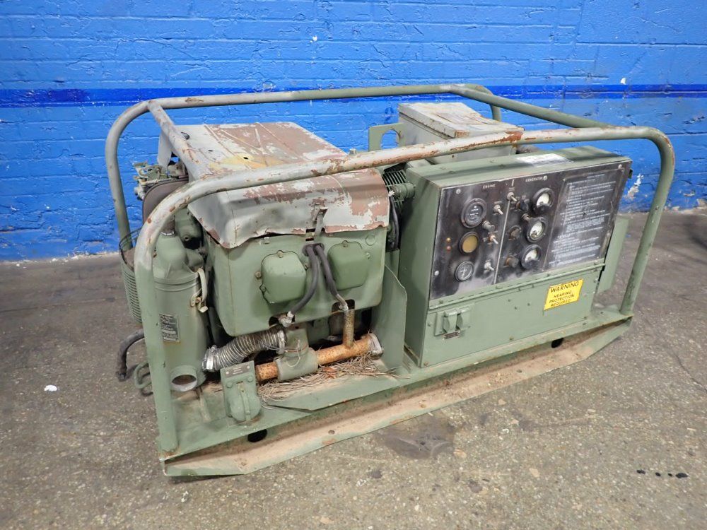 U S Army 10 Kw Mep-018a Generator/gas Engine - Mep-018a