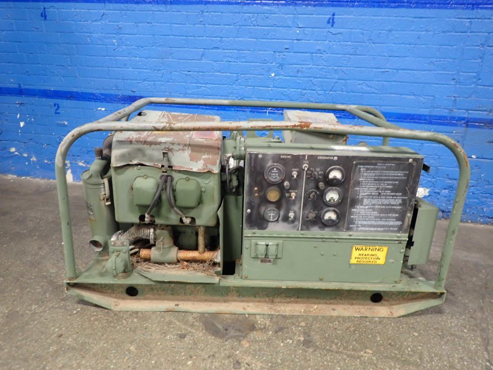 U S Army 10 Kw Mep-018a Generator/gas Engine - Mep-018a