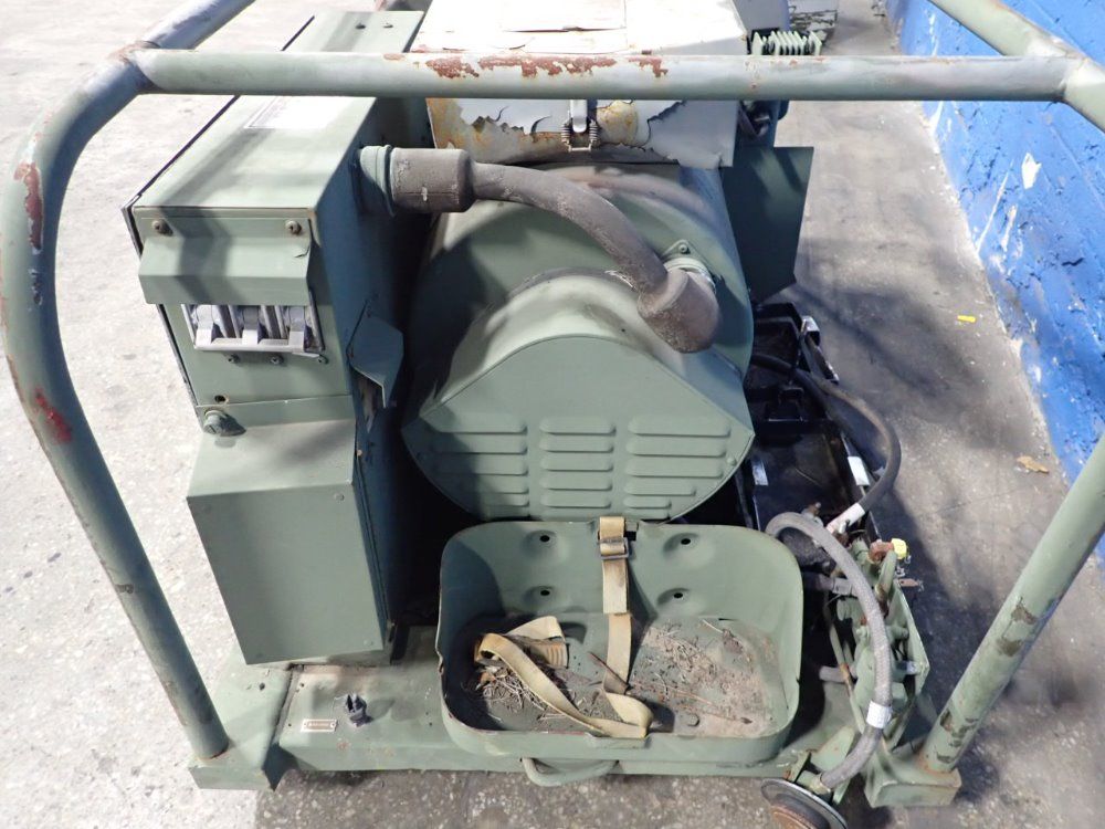 U S Army 10 Kw Mep-018a Generator/gas Engine - Mep-018a