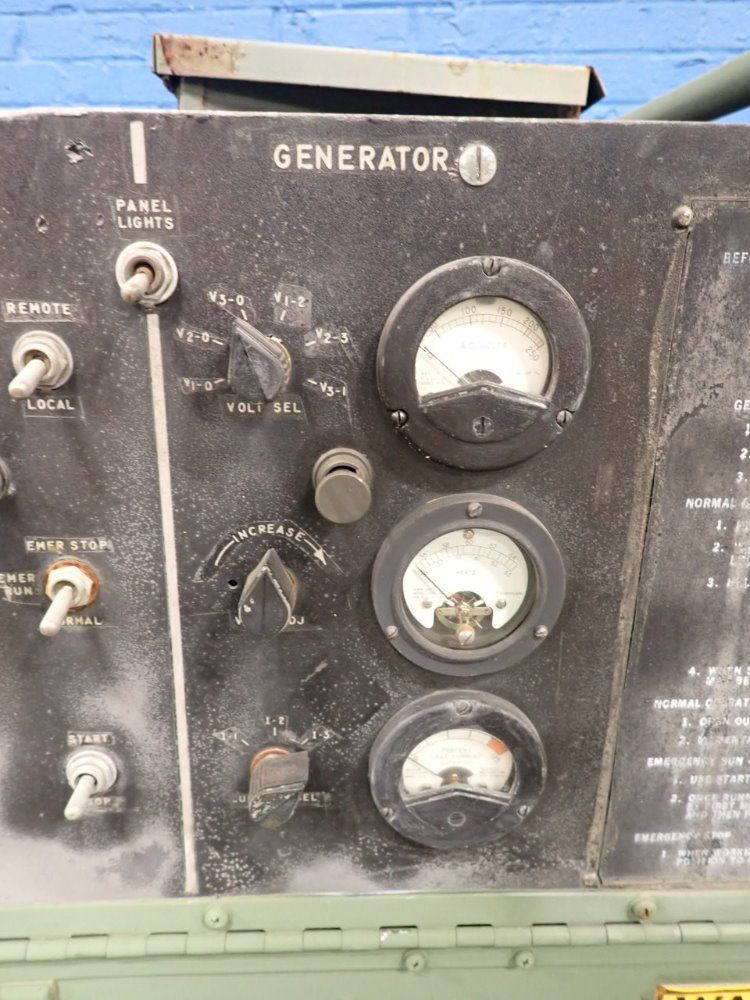 U S Army 10 Kw Mep-018a Generator/gas Engine - Mep-018a