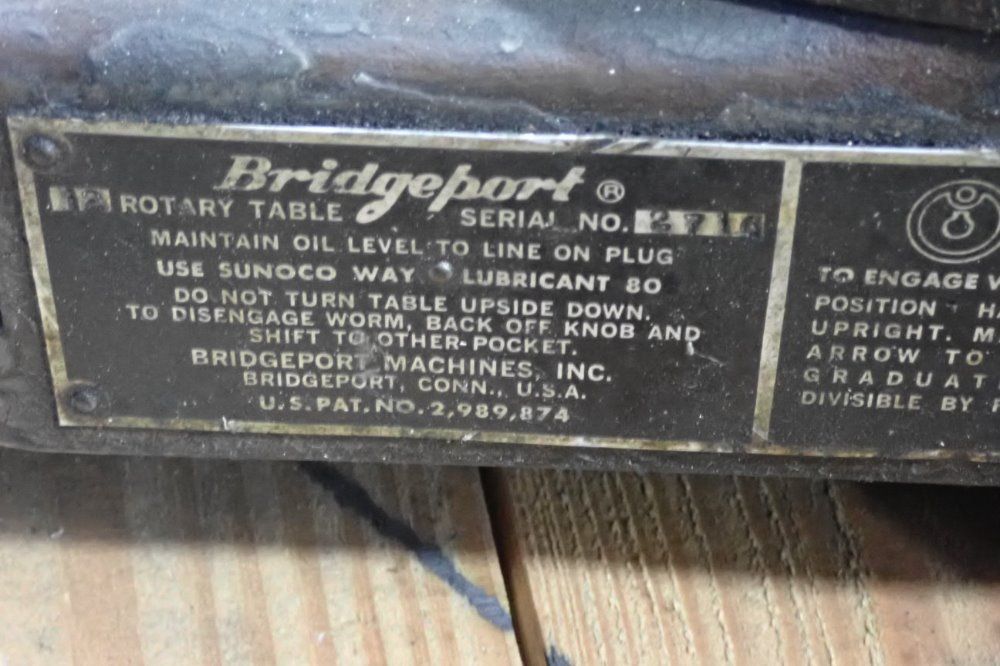 Bridgeport 12" Rotary Table