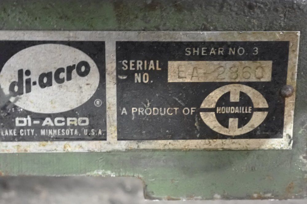 Di-acro 24" Shear - No. 3