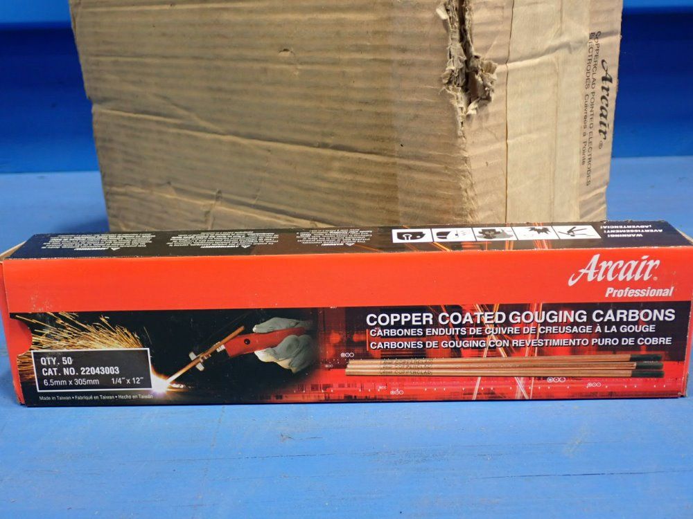 Arcair 1/4"x12" Copperclad Pointed Electrodes - 22043003