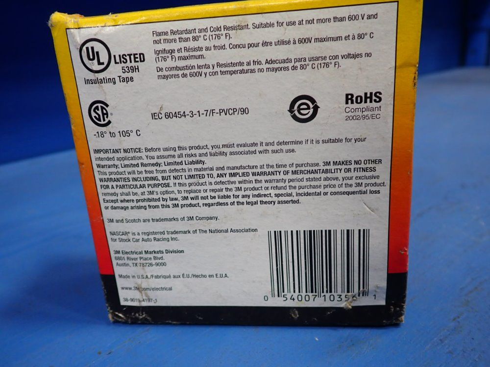 Scotch 2"x108 Ft Vinyl Electrical Tape - Super 99