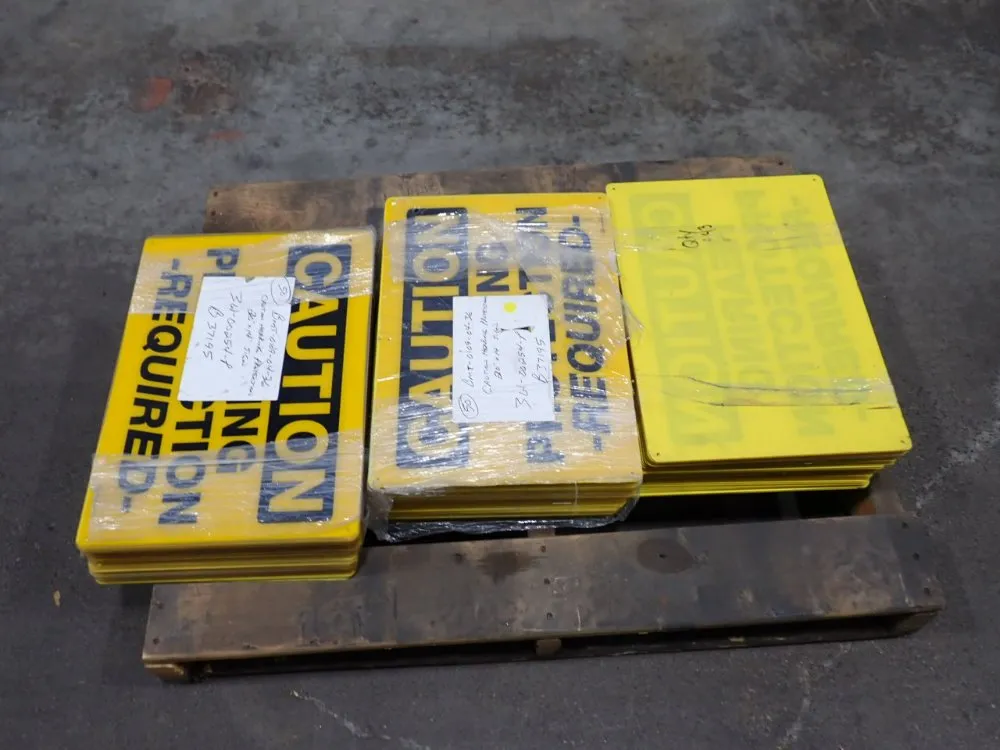 Beaed 20x14 "hearing Protection Required" Sign Lot - Bmt-0109-04-36
