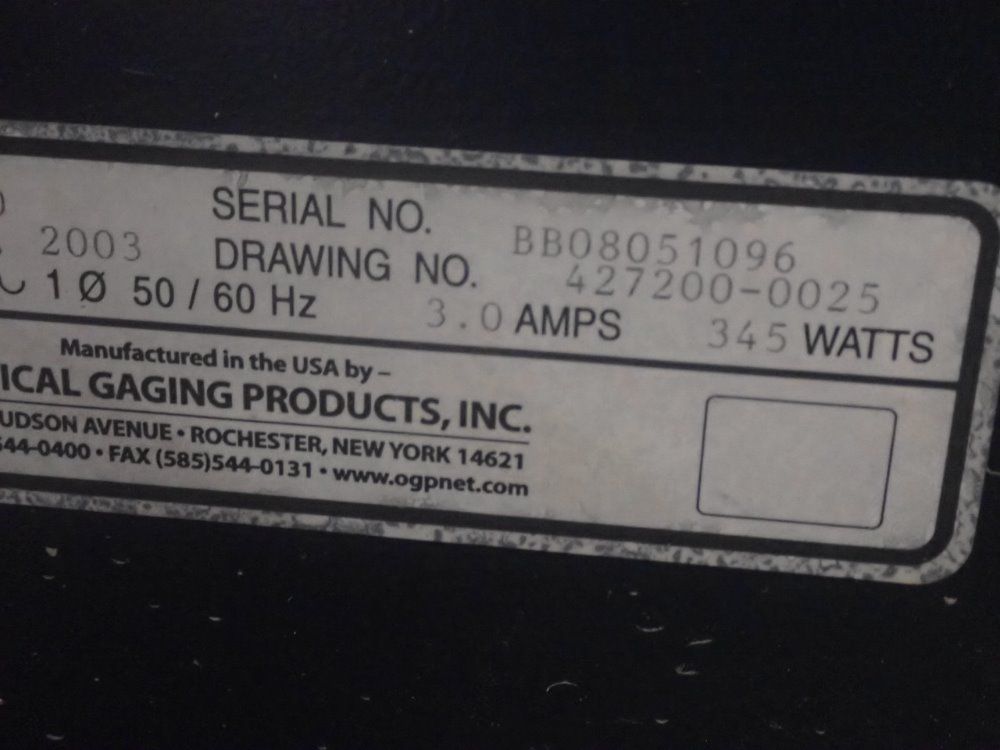 Ogp 16" Dia Basic Bench 200 Optical Comparator - Basic Bench 200