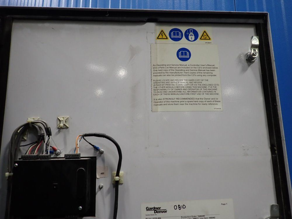 Gardner Denver 25kw Rotary Air Compressor - Vs25-40a