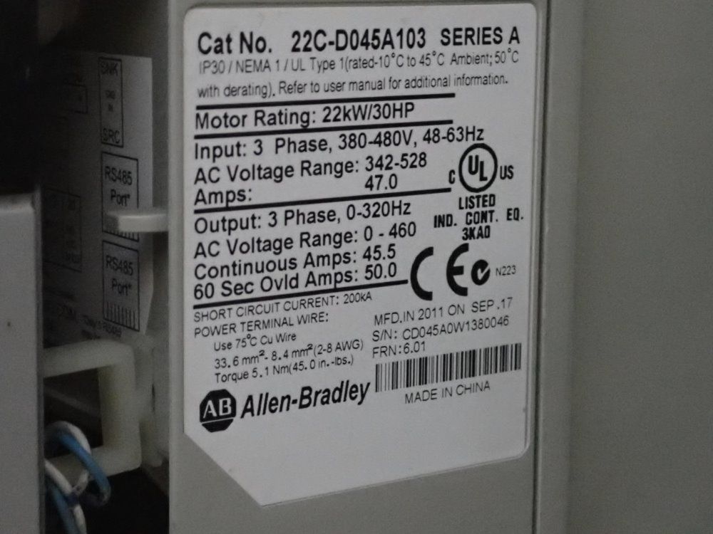 Gardner Denver 25kw Rotary Air Compressor - Vs25-40a